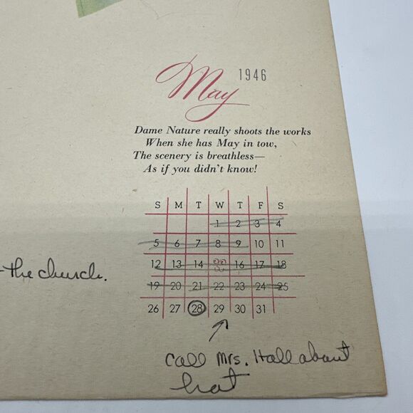 4 Pin-Ups 1946 Vargas Esquire Calendar Pages Lot March April May November Vtg - Picture 11 of 16